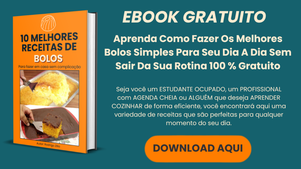Ebook 10 melhores bolos simples para seu dia a dia